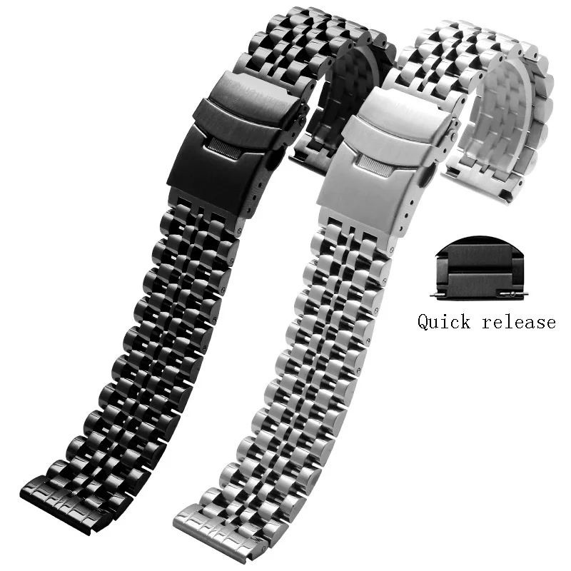 Ремешок из нержавеющей стали для Amazfit GTS GTR 2/2e металлический черный серебристый