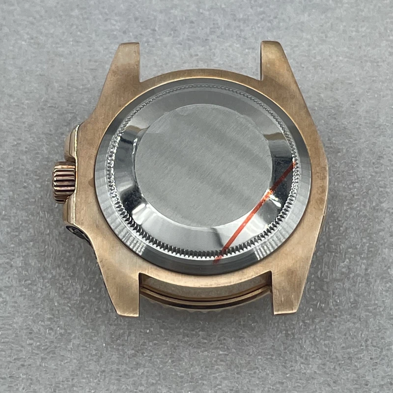 

Watch Parts 40.5mm Sapphire CUSN8 Bronze Watch Case Engraved Diver Watch Case Fit NH35 Automatic Movement