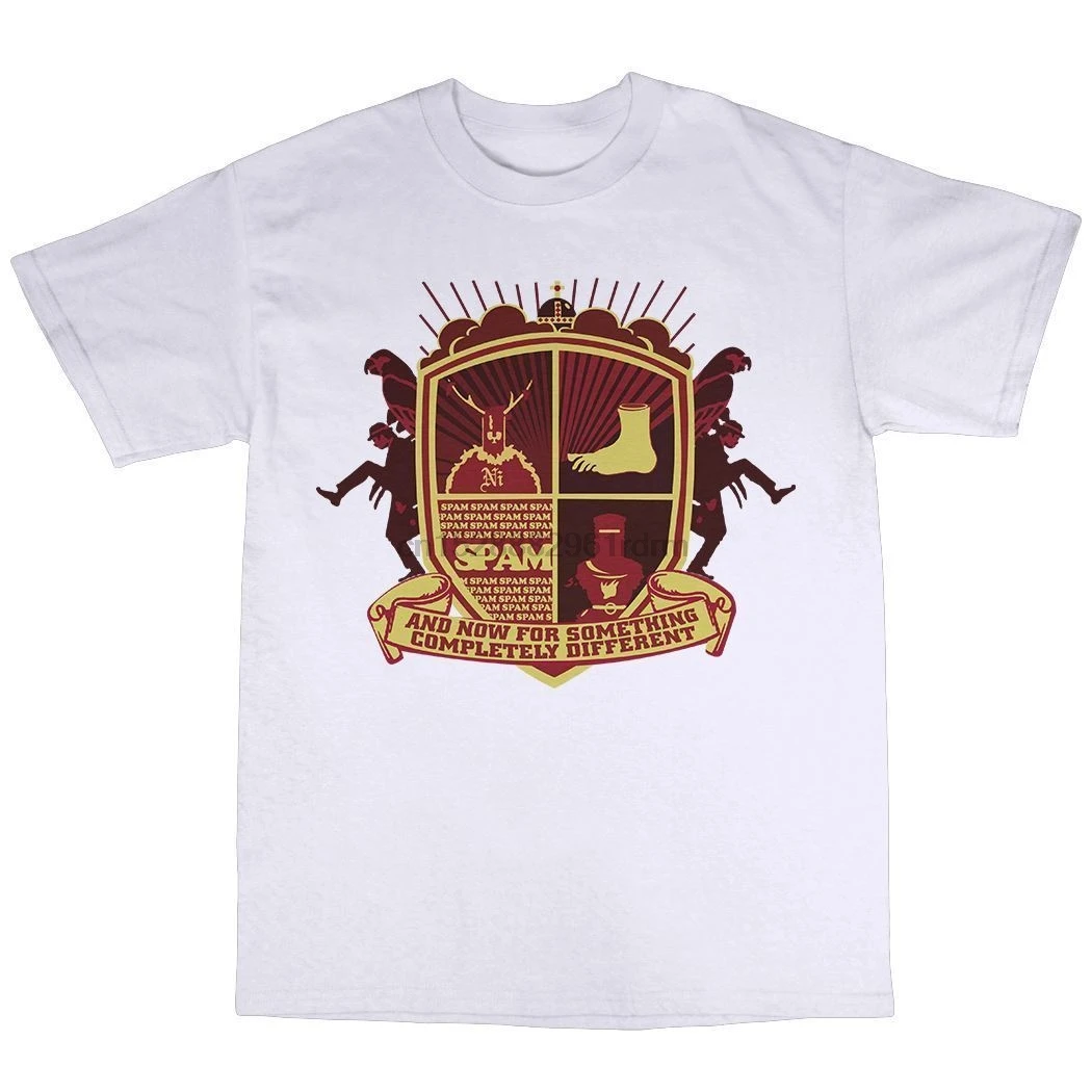 Футболка в стиле спама Монти питона 100% хлопок махровая футболка с принтом