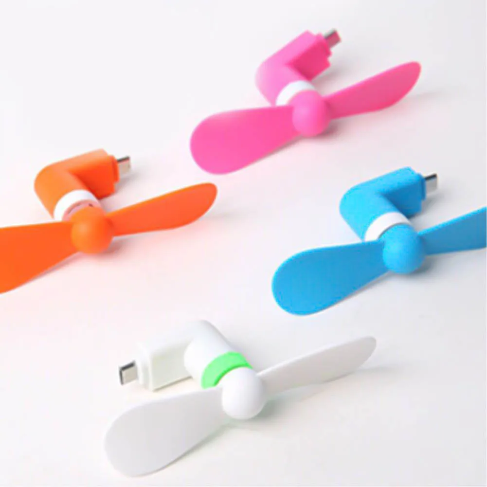 Летний мини-вентилятор портативный бесшумный с микро-USB для Android низким уровнем