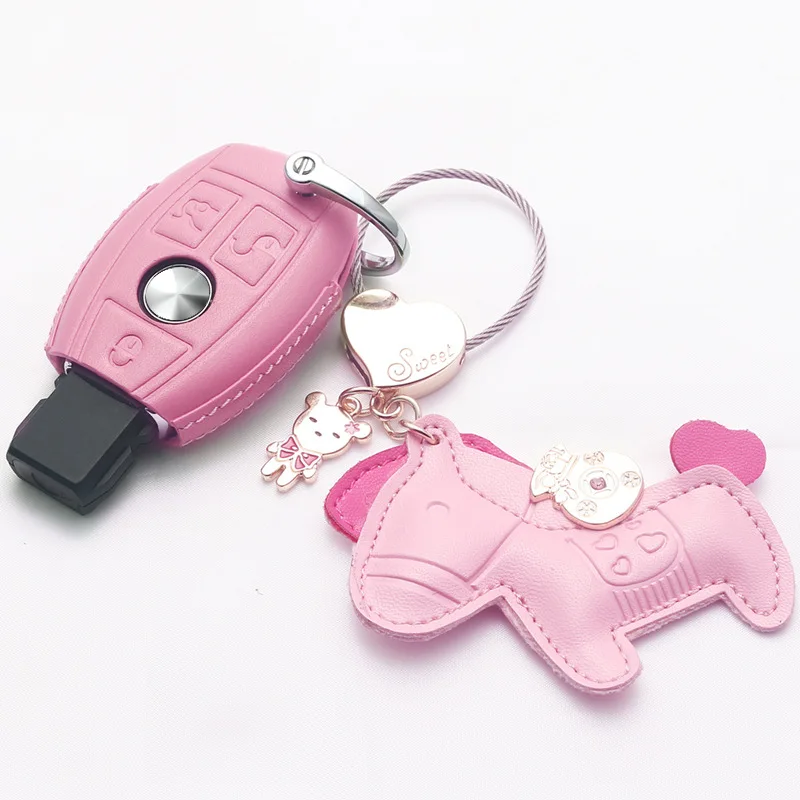 Чехол для ключей автомобиля из натуральной кожи полное покрытие Mercedes benz CLS CLA CLK GLR