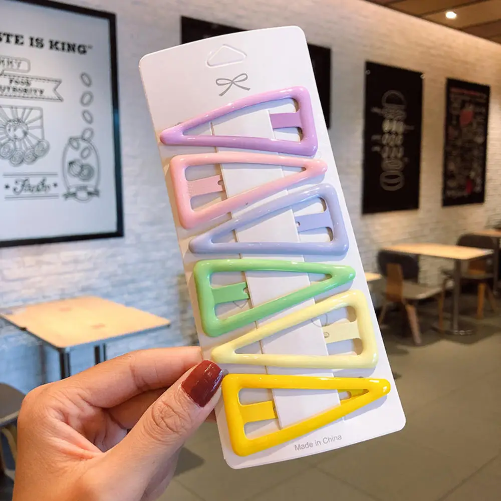 6 шт./компл. металлические шпильки для волос карамельных цветов в форме