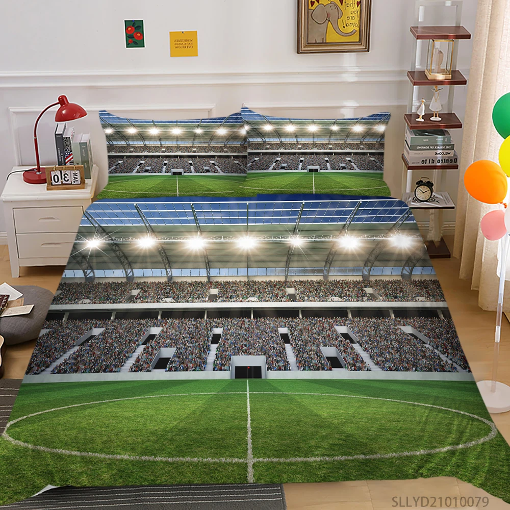 

King Size Bedding Set 3D Golf Printing Bed Sheet Black Cool Bed Set Cover Unique Design Bed Set Pillowcase Hot Selling