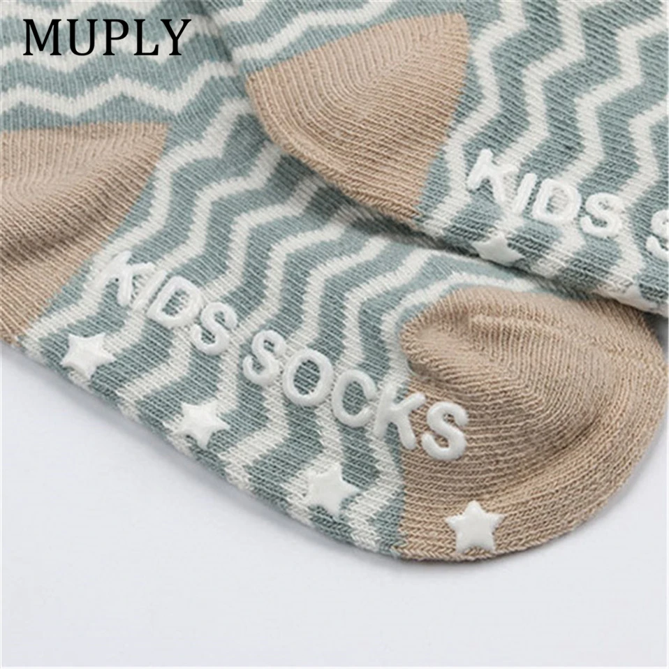 Newborn Kids Girl Boy socks Animal Pattern Anti-slip Knee High Sock Baby Fox Cat Cotton Cute Cartoon Infant Toddler socks