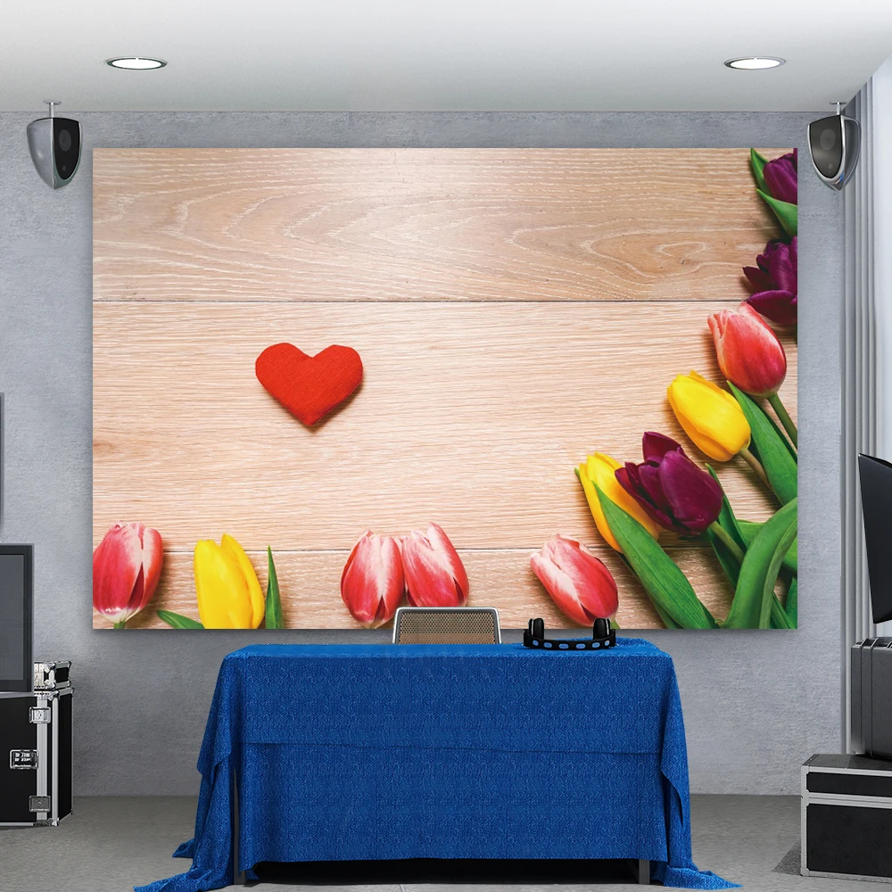 

Yeele Wooden Boards Flowers Background for Photography Pet Doll Food Photocall Portrait Photographic Backdrops Photo Studio