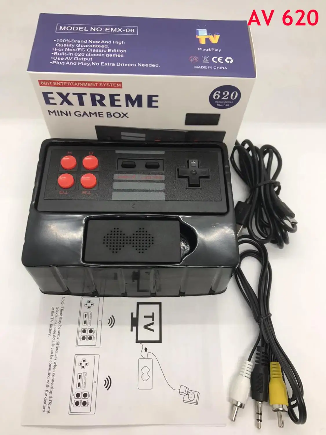 818 4K игры USB Беспроводной консоли Классическая игра Стик видео Игровая приставка