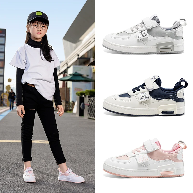

Kids shoes 2021 spring new girls fashion casual shoes boys waterproof non-slip Breathable shoes soft bottom Children's sneakers