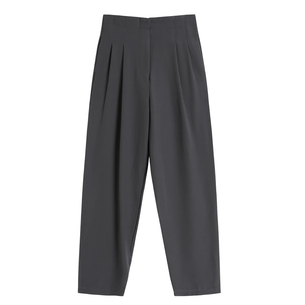 

Vintage Minimalist Straight Loose Casual Suit Pants Woman Pants Plus Size Pantalon Korean Style Harem Pants Women High Waist