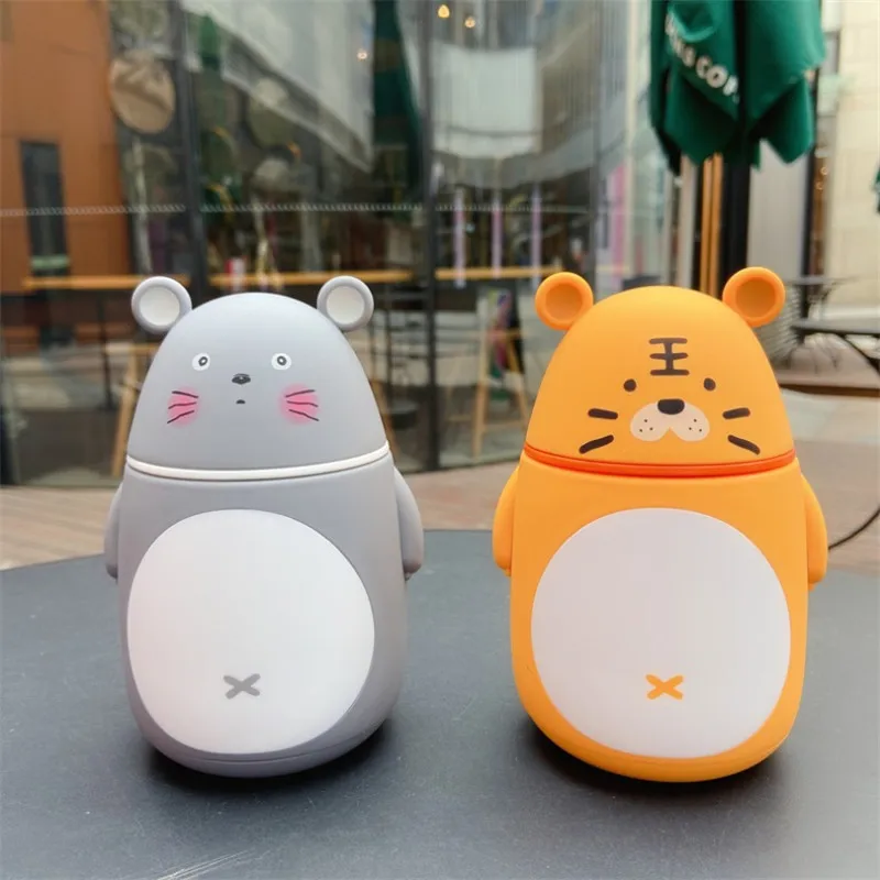 Милая панда 300 мл стеклянная чашка для воды портативная уличная питьевая бутылка