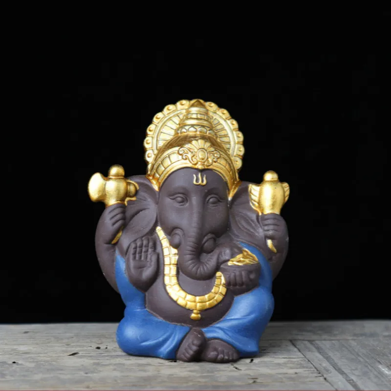 Керамический слон Бог сундук статуя индийского Бога скульптура тайского Будды