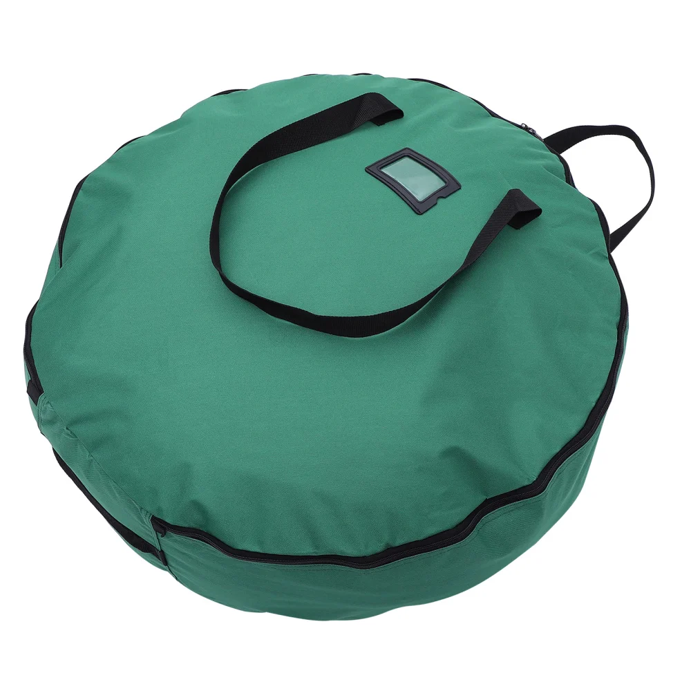 

1Pc Christmas Wreath Storage Bag Oxford Cloth Round Storage Bag Xmas Gift Bag