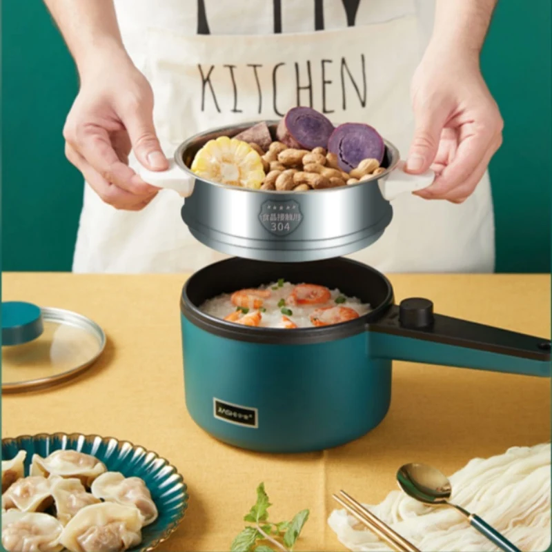 

Electric Cooking Machine Household Small 1-2 People Hot Pot Multi Electric Rice Food Cooker Non-stick Fry Pan Multifunction 220V
