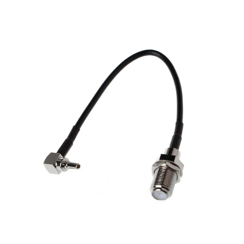 

F Female to CRC9 Right Angle Connector RG174 Pigtail Cable 15cm 6\" Adapter