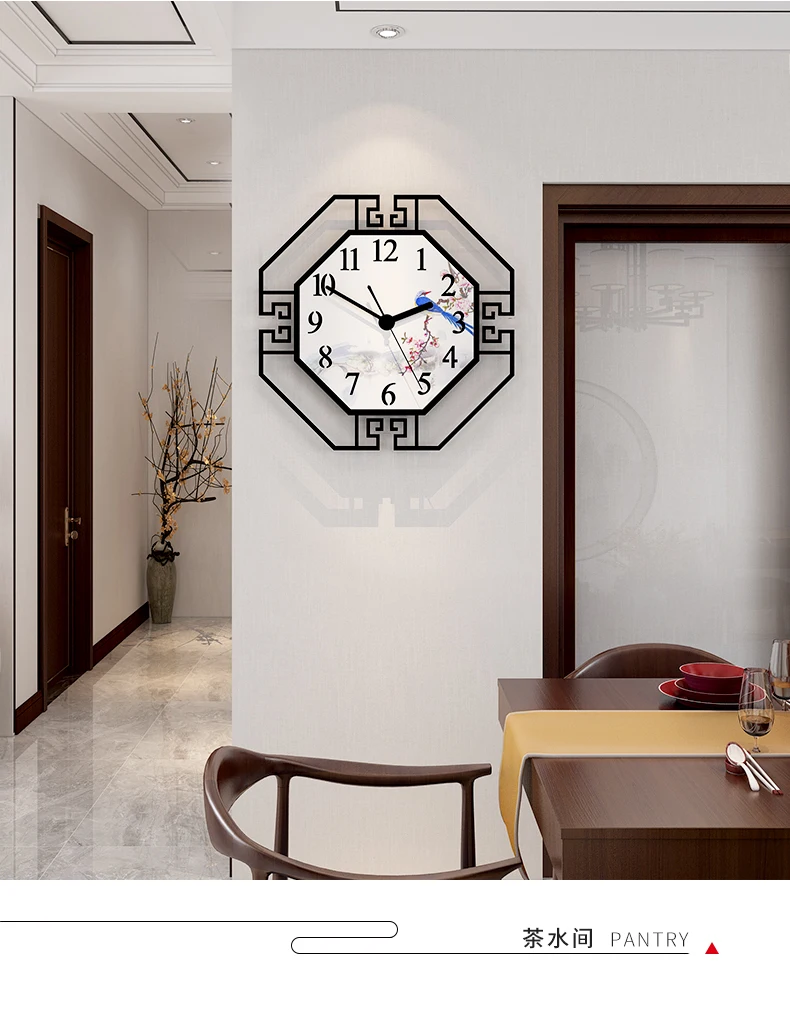 

Creative Vintage Wall Clock Art Large Luxury Living Room Simple Wall Clock Modern Design Digital Wandklok Home Decoration AE50WC