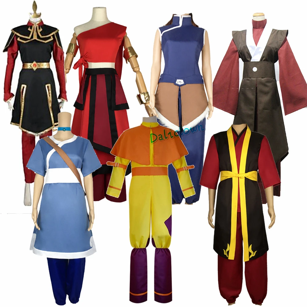 Avatar Die Last Airbender-fall Prinz Zuko Prinzessin Azula Mai Cosplay Kostüm Anime Feuer Nation Aang Korra Katara Cosplay Kleidung