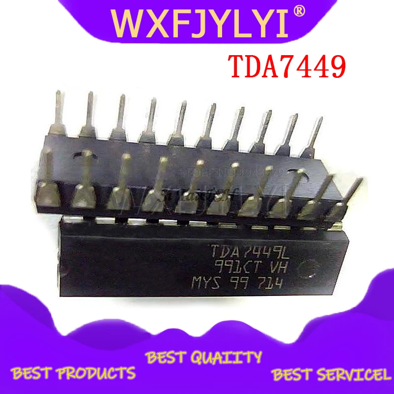 5PCS TDA7449 7449 DIP TONE CONTROL DIGITALLY CONTROLLED AUDIO PROCESSOR CNC audio processor