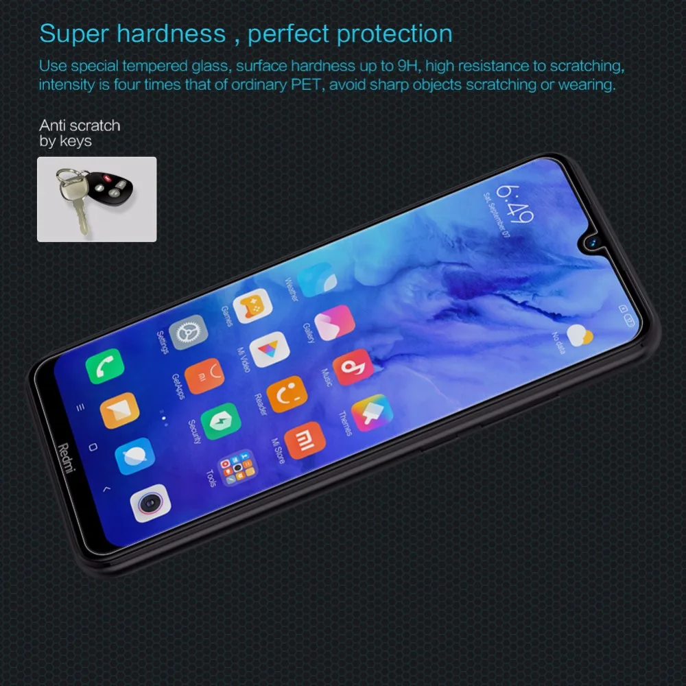 Защитная пленка из закаленного стекла для xiaomi redmi note 8 T NILLKIN Amazing H Nanometer, Противоударная пленка для redmi note 8 T