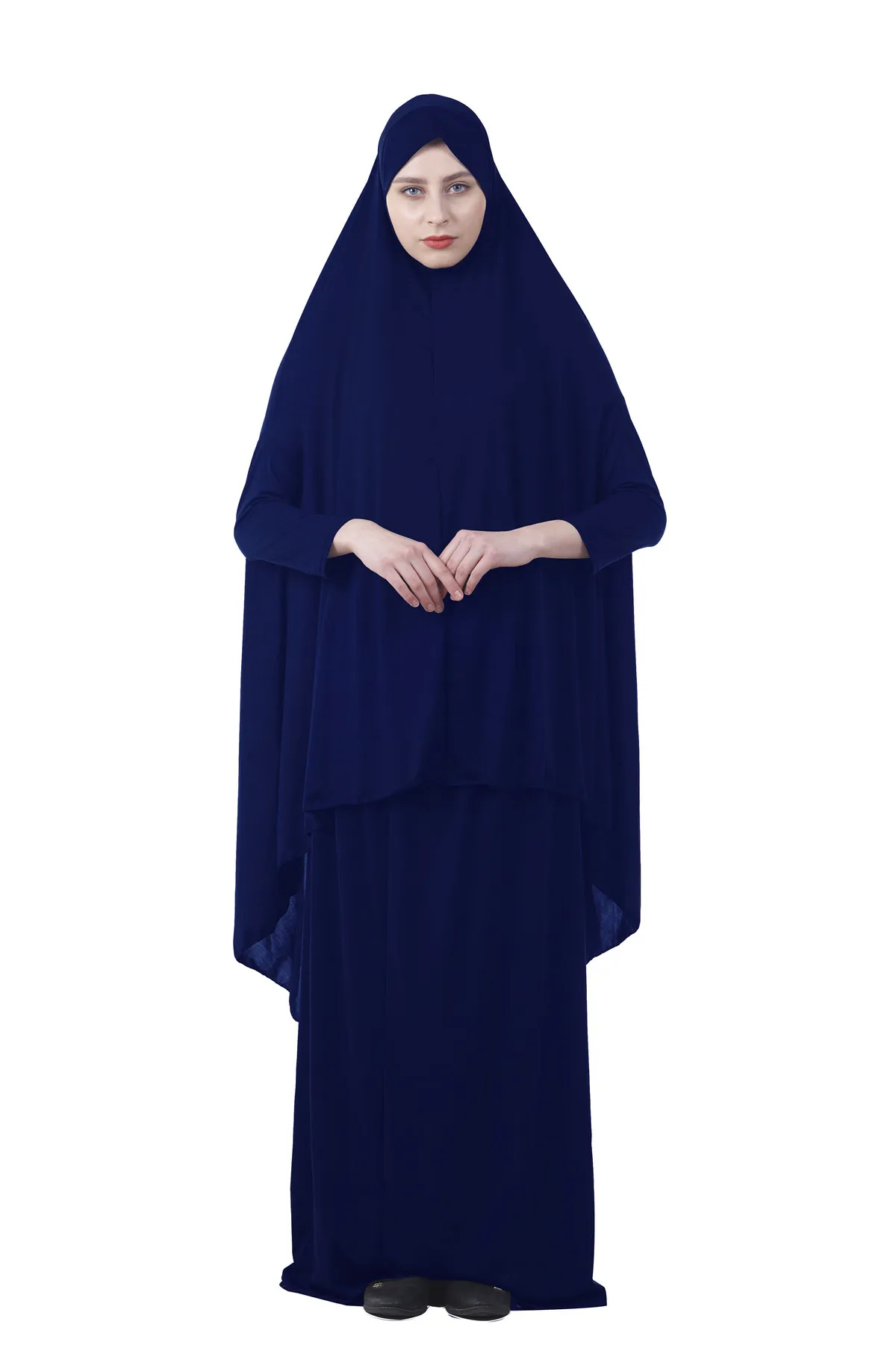 Комплект женской мусульманской длинной одежды, хиджаб, Турция, намаз, химар, юркен, Абая, Исламская одежда, Дубай от AliExpress WW