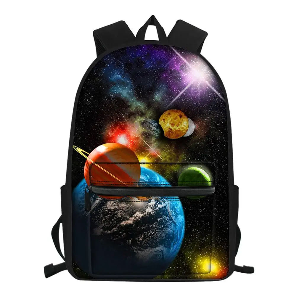 Школьный ранец для мальчиков и девочек Детский рюкзак с 3D планетами 16