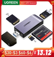 ugreen usb 3 0 card reader sd micro sd tf cf ms compact flash smart memory card adapter for laptop accessories to sd card reader