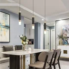 Светодиодный ная черная Потолочная люстра 30 см, цилиндрическая лампа для спальни, столовой, современное искусство, для гостиной, ТВ, фоновая настенная железная люстра