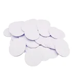 (10 шт.лот) 125 кГц TK4100EM4100 совместимы RFID-метки круглой формы 25 мм x 1 мм, водонепроницаемые маленькие карты для монет из ПВХ в контроле доступа