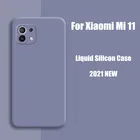 Чехол для Xiaomi Mi 11, чехол для Mi Note 10 Lite 10T Pro, противоударный мягкий чехол из жидкого силикона для задней панели телефона Xiaomi Mi 11 poco f2 pro x3