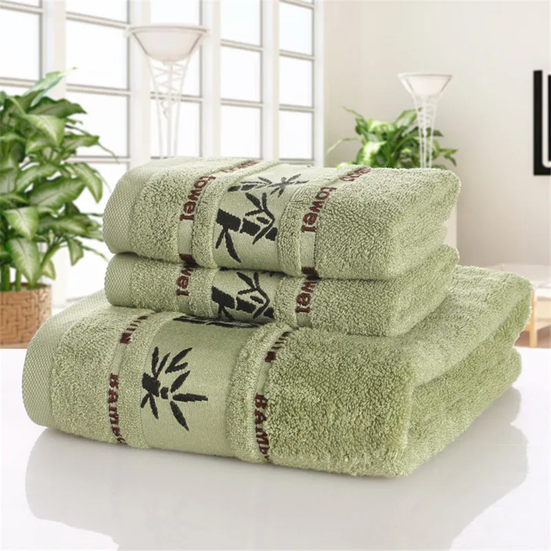 Set Adults 1pc 70*140cm Bath Towel 2pcs 34*75cm Face Wash Cl