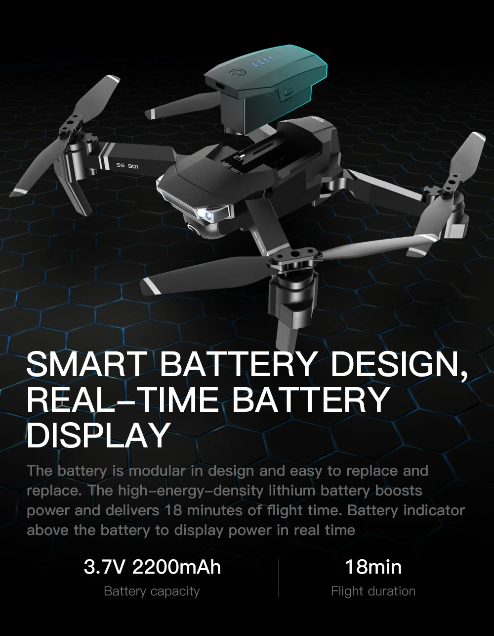 SG901Drone оригинальные аксессуары 3 7 V 2200mAh батарея пропеллер лопасти и т. д. для SG901Dual