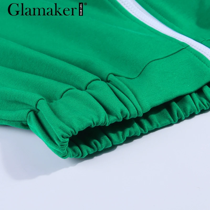 Glamaker цельный полосатый костюм из двух частей короткое платье женское модное осеннее платье на молнии зимние женские уличные вечерние элегантные платья