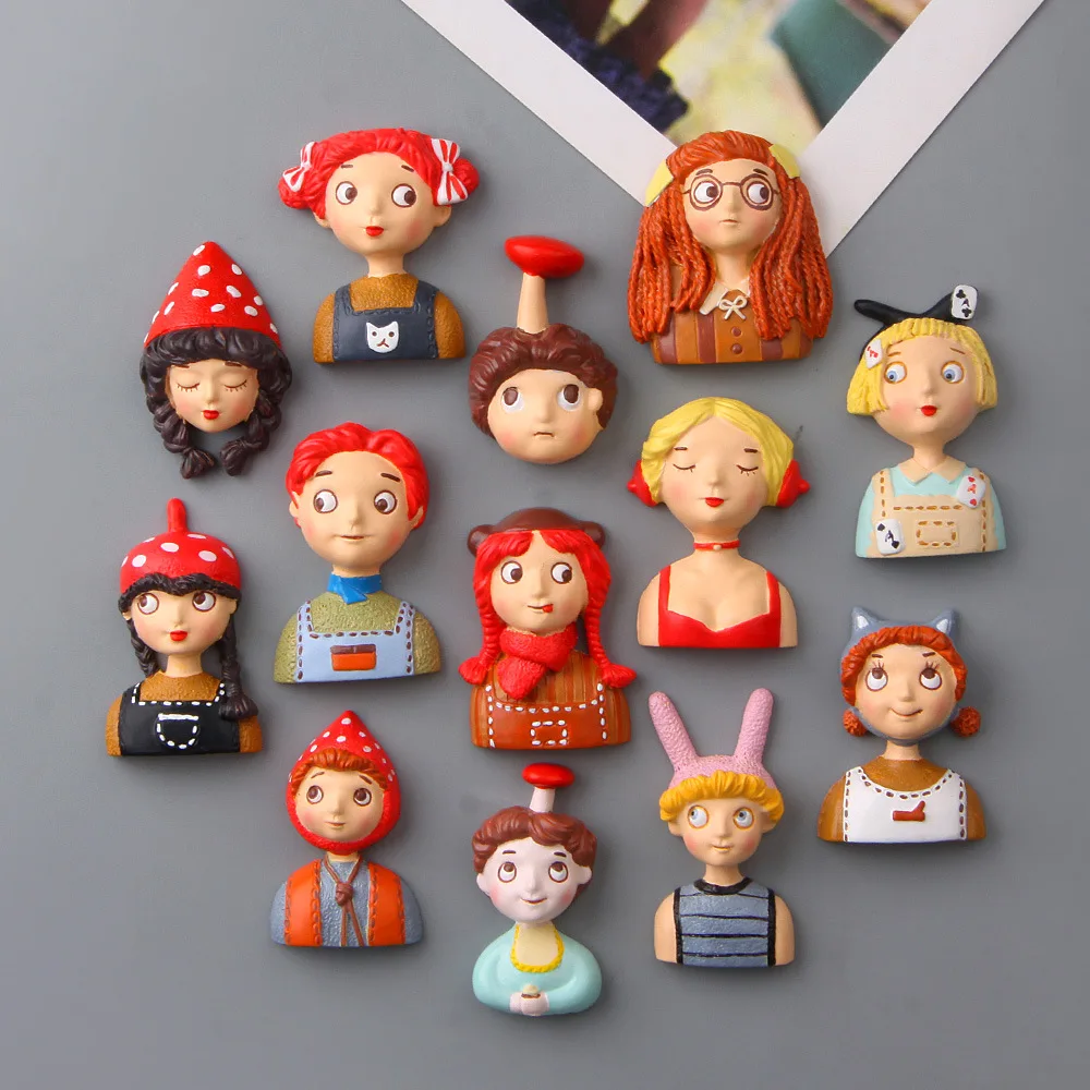 Магнит на холодильник Funy с изображением города мультфильма для девочек и