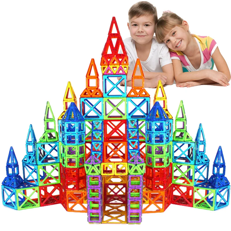 Магнитные блоки большого размера 1 шт. строительные игрушки магнитные