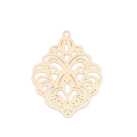 doreenbeads bohemian copper filigree stamping pendants vintage hollow flower charms diy making jewelry gifts 31mm x 24mm 10 pcs