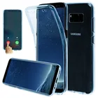Чехол для Samsung Galaxy S20 Ultra Plus Note 10 Lite 9 8 S10 S9 S8 S7 A51 A71, силиконовый прозрачный противоударный бампер с полным покрытием 360