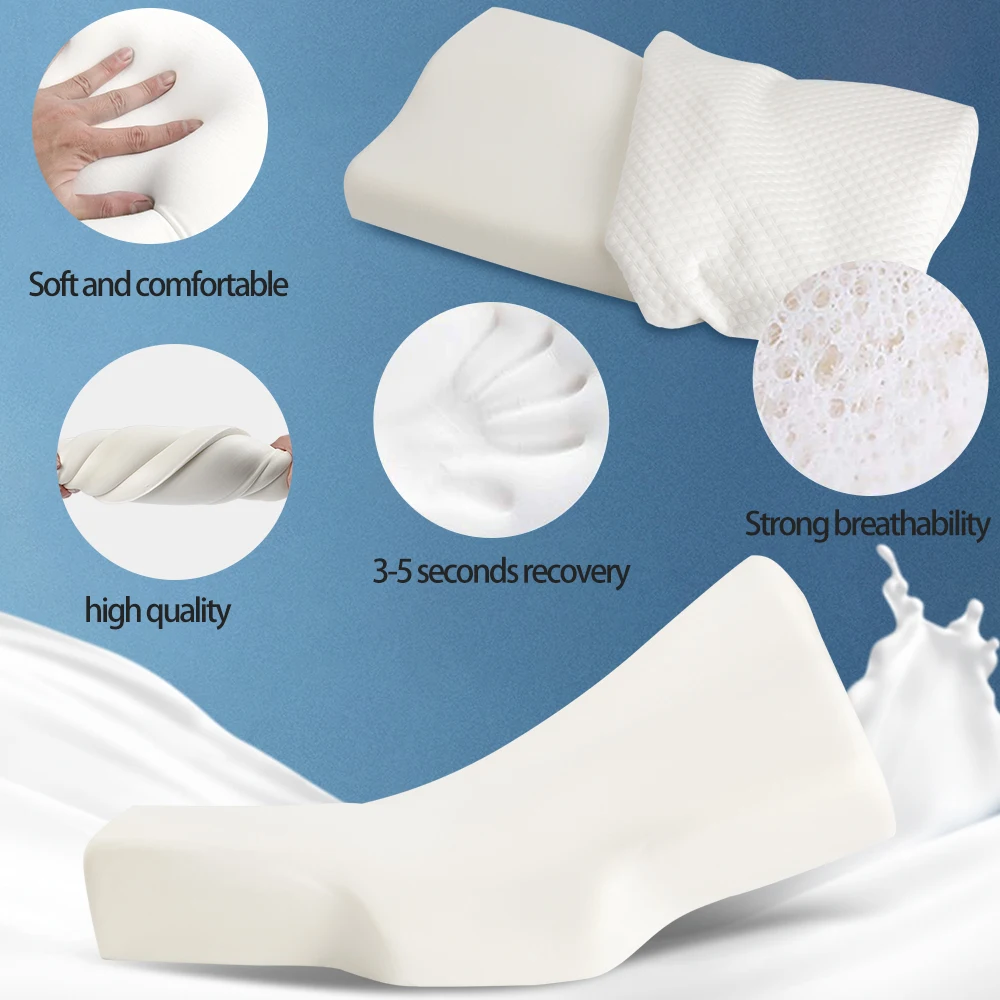 

Contoured Orthopedic Memory Foam Pillow for Neck Pain Relax Big Size Ergonomic Cervical Pillow Neck Health Care Butterfly Pillow