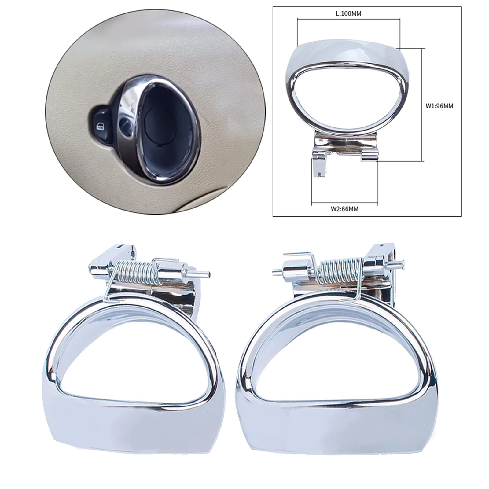 

2pcs Interior Door Handle Replacement for Chevy HHR 2006-2011 88529 88528