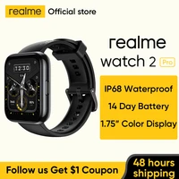 realme watch 2 pro smart watch 1 75color display dual satellite gps 90 sports modes global version14 day long battery life
