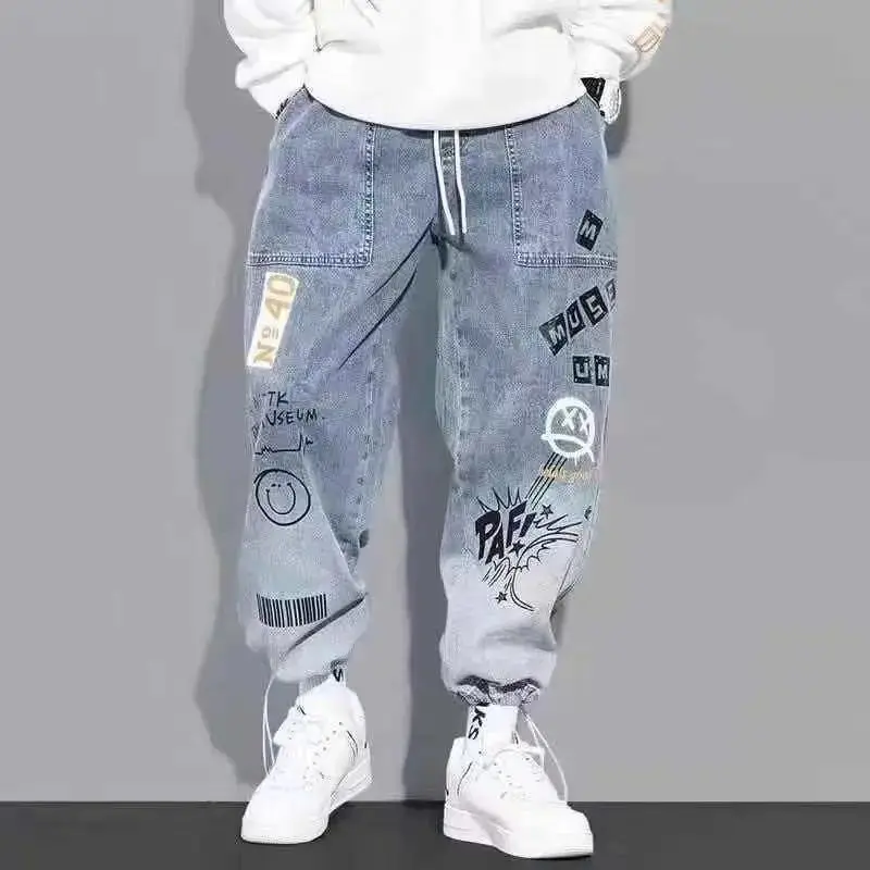 

High quality Fashion Men's Cargo pants Hip Hop Streetwear Jogging Pants Men Casual Elastic Waist Men Clothing Trousers