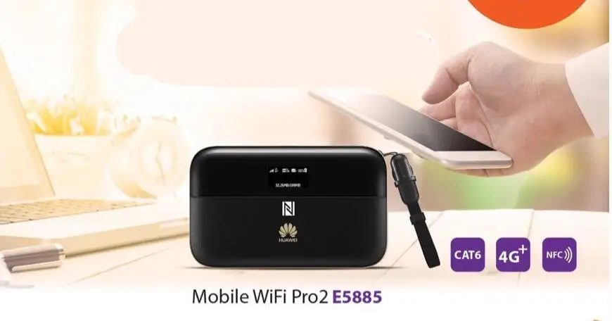 Разблокированный HUAWEI WiFi 2 Pro E5885 E5885LS-93A 300 Мбит/с 4G LTE Cat6 Карманный роутер глобальная Мобильная точка доступа 6400 мАч Внешний аккумулятор роутер