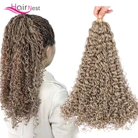 hair nest small synthetic curly zizi braids small box braid crochet twisted hair synthetic kanekalon braiding hair extension