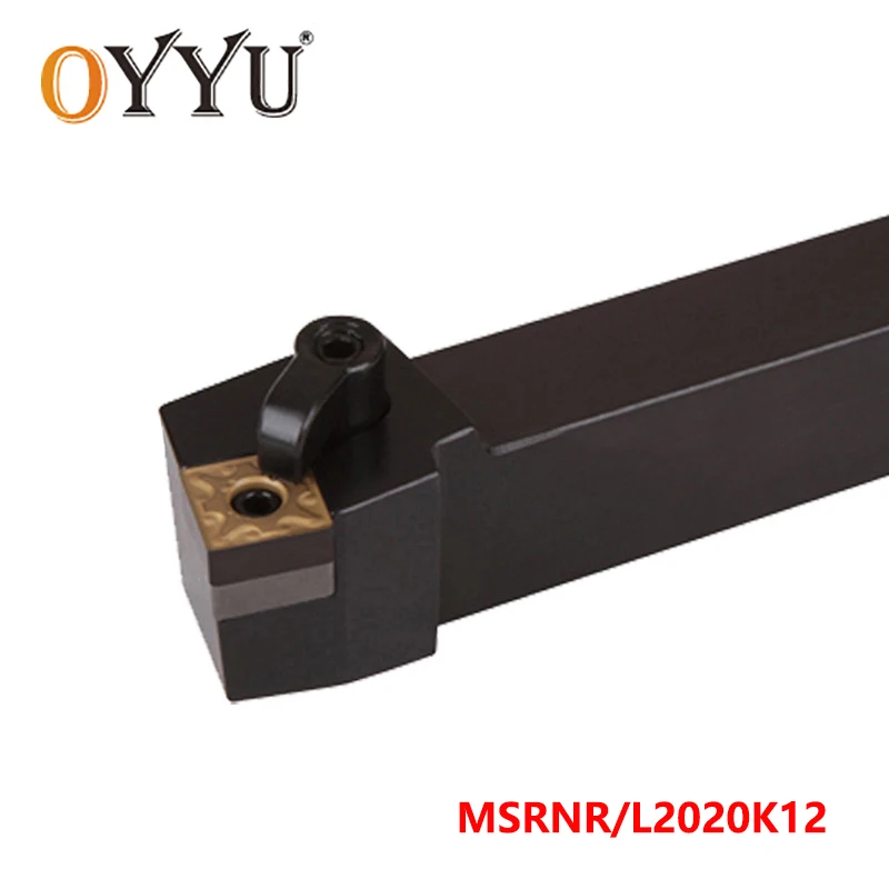

OYYU 20mm MSRNR MSRNL MSRNR2020K12 MSRNL2020K12 External Turning Tool Holder Lathe Cutter Shank CNC use Carbide Inserts SNMG12