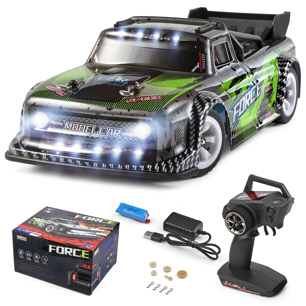 

WLtoys 284131 1/28 Scale 2.4G RC Car 4WD Racing 30 KM/H High Speed Off-Road Drift Remote Control Toys RTR Pickup Car Gifts