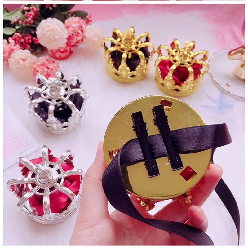 lolita crown hair accessories gorgeous rose band clip headdress golden cospaly | Тематическая одежда и униформа