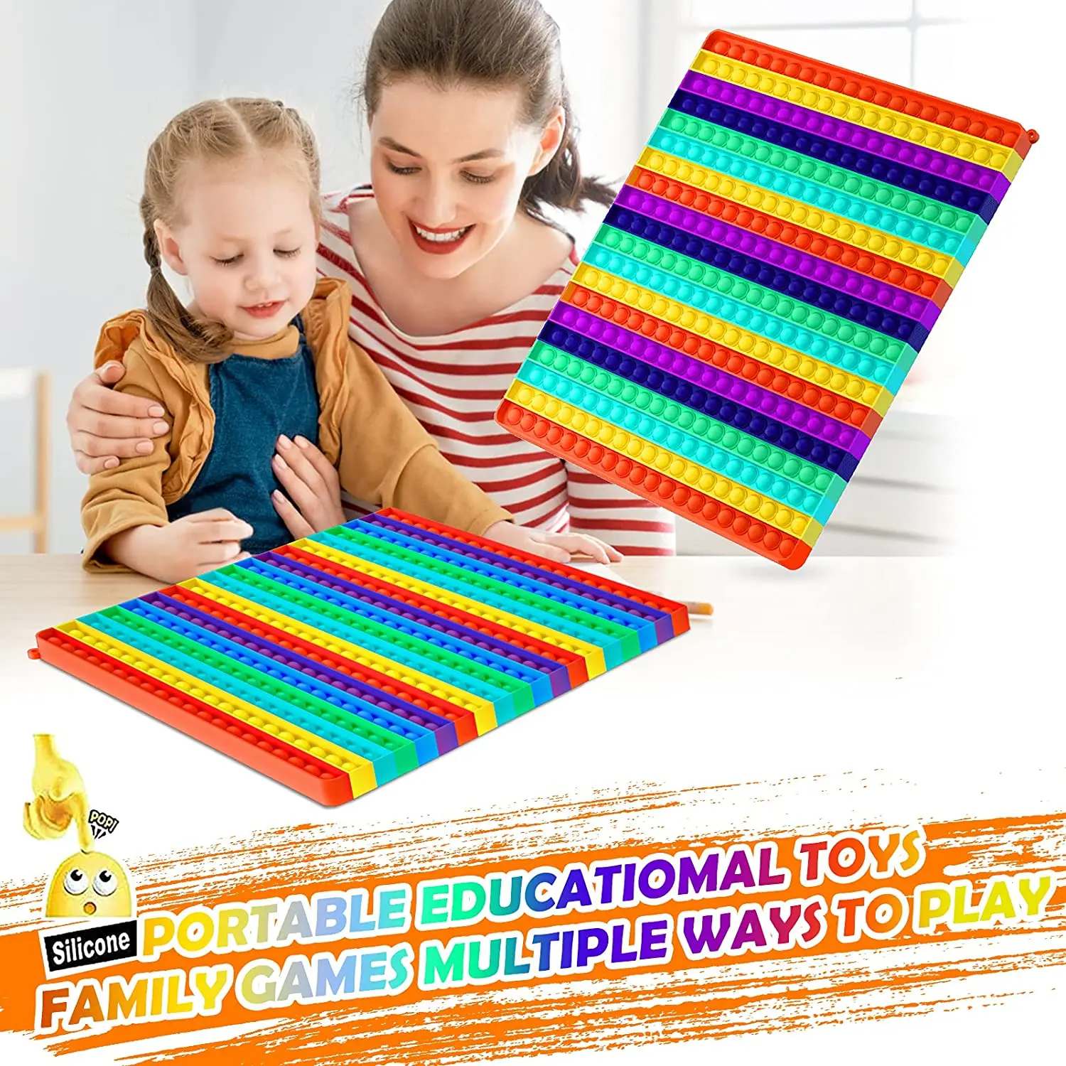 

Most Popular 20-50cm Pop Its Big Bubble Antistress Push Bubble Fidget Toys Luminous Big Simpl Dimmer Toy Kids Tie Dye Games Gift