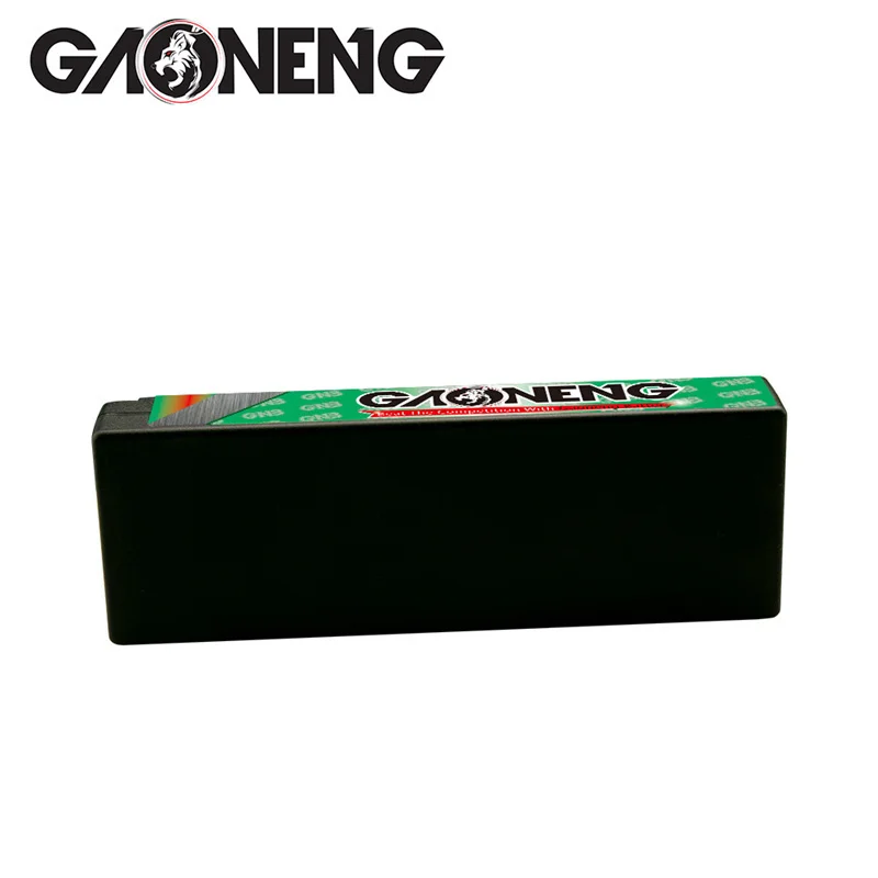 

GNB 7.4V 5000mAh HV 60C 2S Hardcase 2S LiPo Battery pack 5.0mm bullet Deans T Plug for 1:10 1/10 RC Car RC Boat