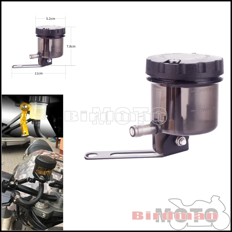 

Motorcycle Universal Front Brake Fluid Reservoir Clutch Tank Oil Fluid Cup with Holder Support Bracket For Honda Yamaha Kawasaki