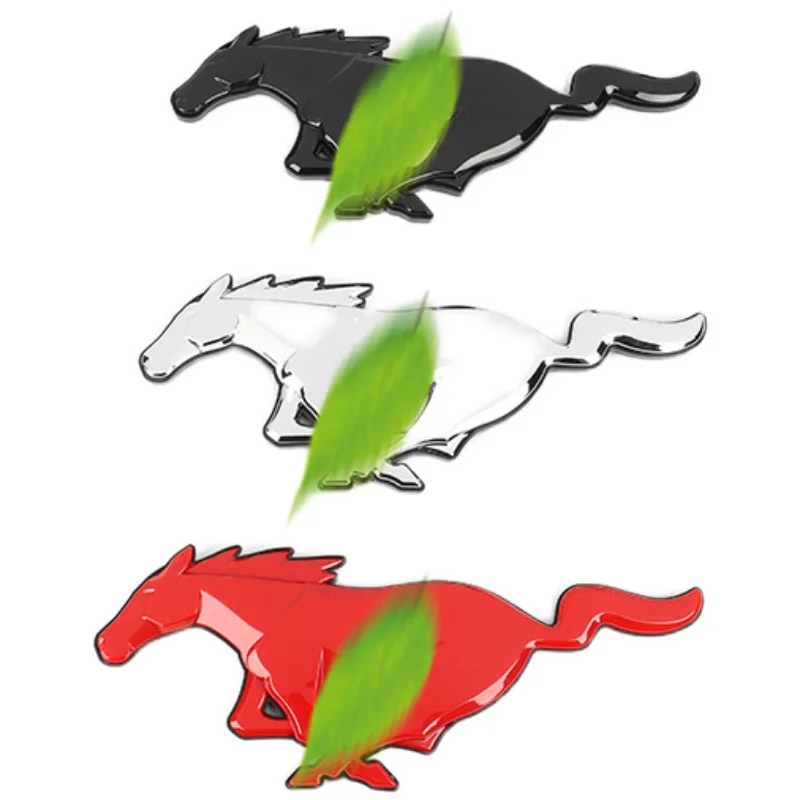 

Front Bumper Racing Grills Tail Box Logo Trunk Surface Decoration Sticker for 15-20 Ford Mustang Car Accessories