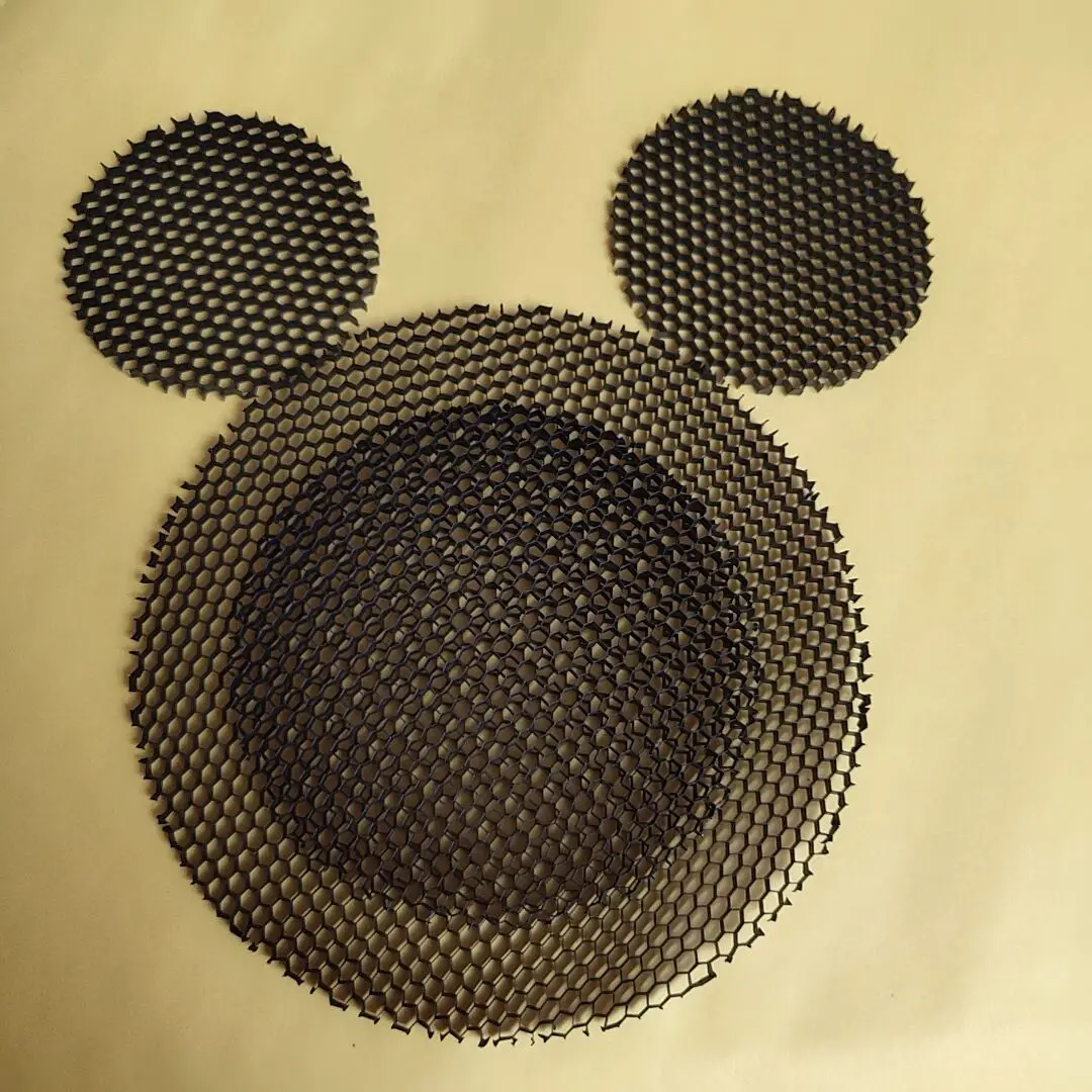 Description Picture 4 of itemLED  Soft light shade hood downlight spotlight round honeycomb mesh cover black anti-glare anti-dazzling light aluminum