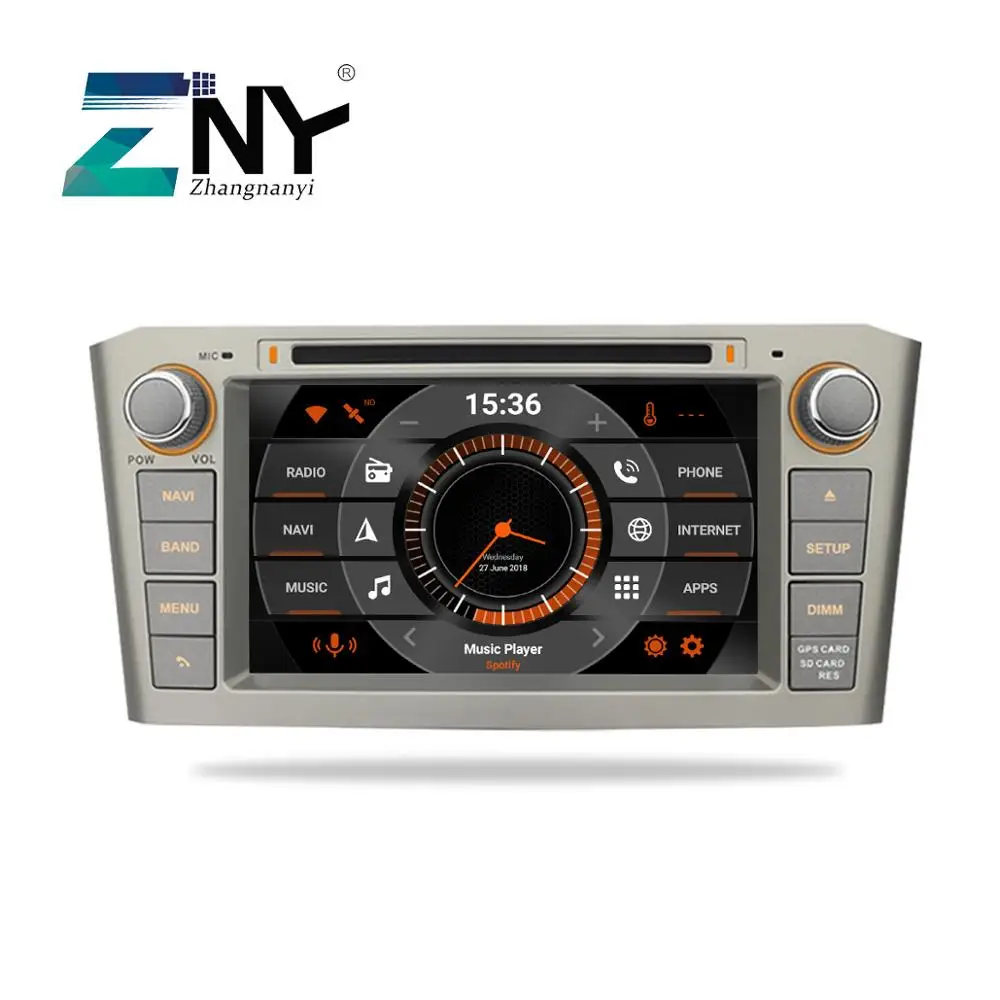 7 &quotAndroid 10 автомобильный стерео GPS для Toyota Avensis T25 In Dash 2 Din DVD РАДИО WiFi DSP аудио видео