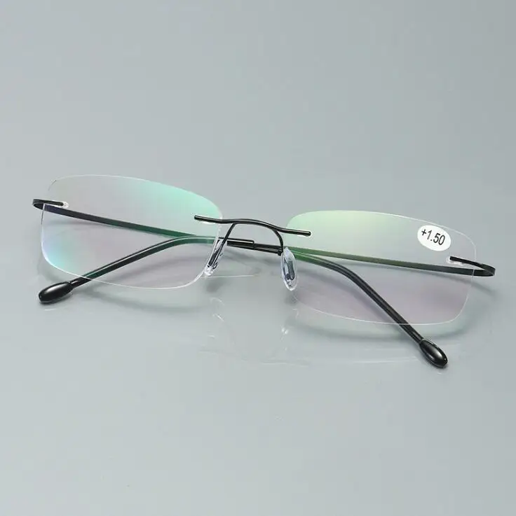 Мужские и женские очки без оправы WEARKAPER для чтения с оптической оправой 1 75 2